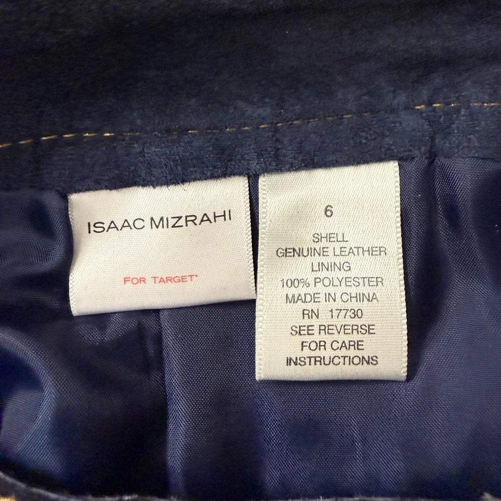 Isaac Mizrahi Dark Wash Denim Pencil Skirt Straight Midi Skirt Size 6 Classic EU - Picture 4 of 6
